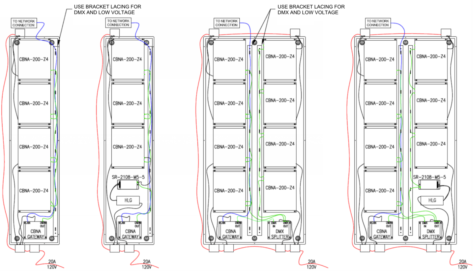 Enclosure with components